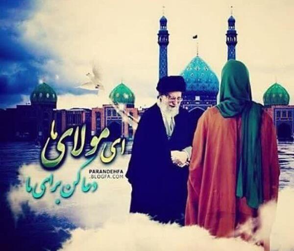 ظهور عکس رهبر و امام زمان
