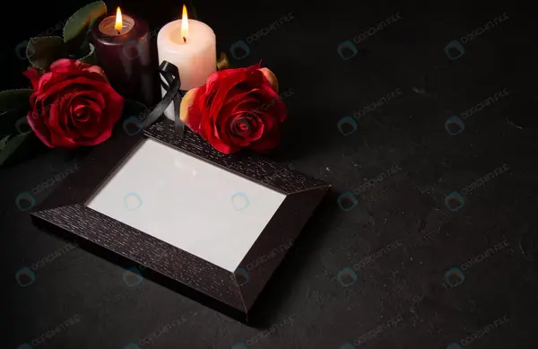 عکس گل و شمع برای تسلیت