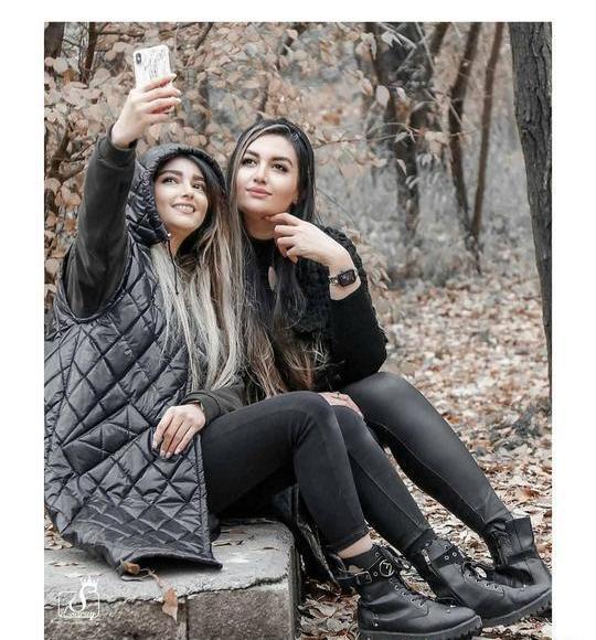 ژست عکس بهاری دونفره