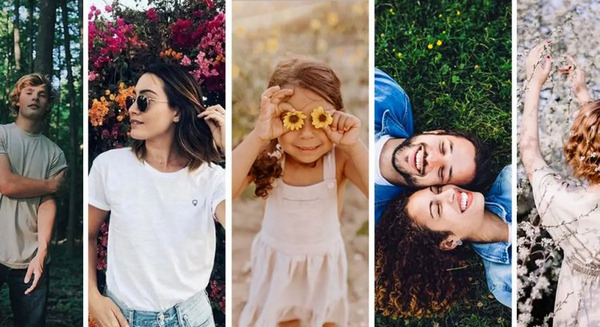 ژست عکس بهاری دونفره