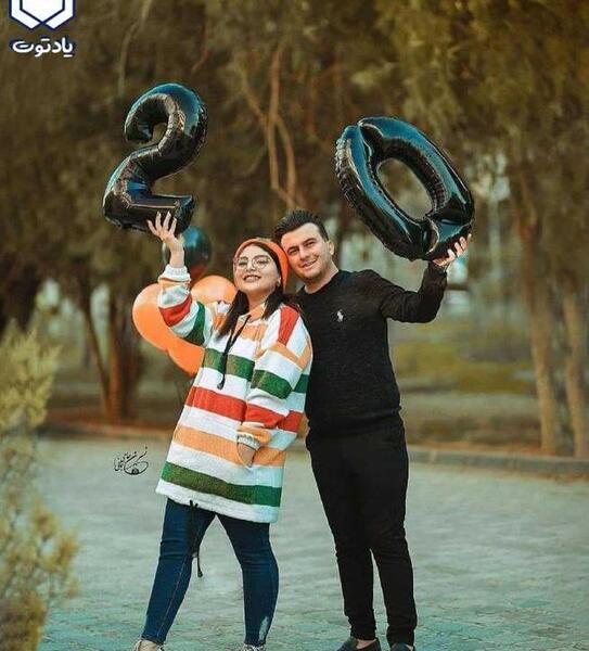 ژست عکس بهاری دونفره