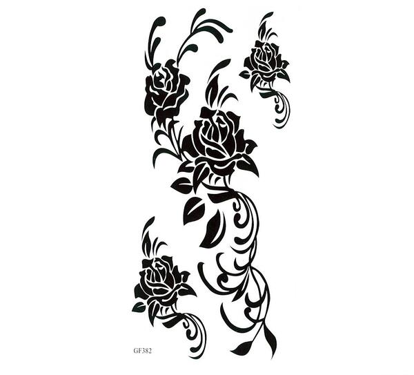عکس خام تاتو گل رز