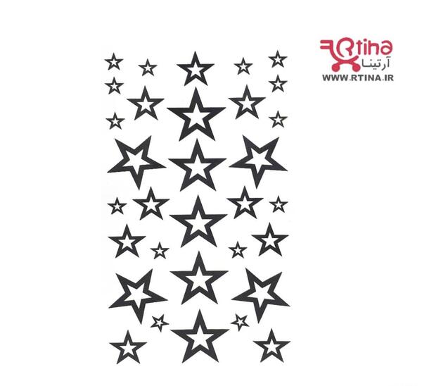 عکس تاتو گردن ستاره