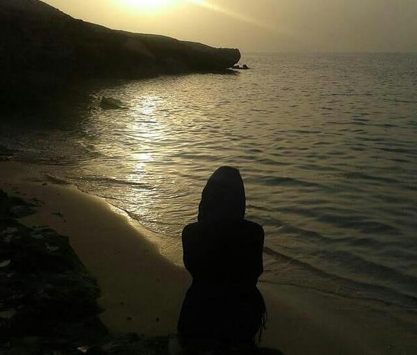 عکس غروب تنهایی عاشقانه