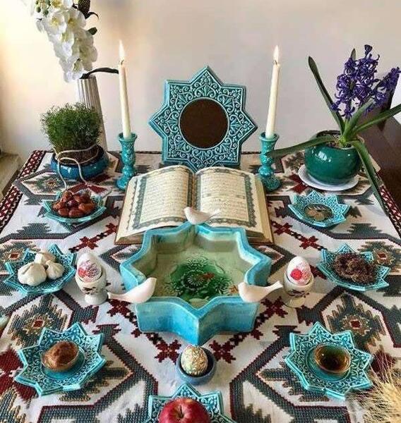 عکس سفره هفت سین ساده ولی شیک
