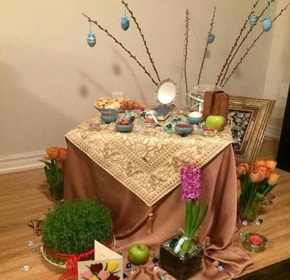 عکس سفره هفت سین ساده ولی شیک