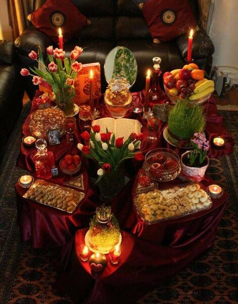 عکس سفره هفت سین ساده ولی شیک