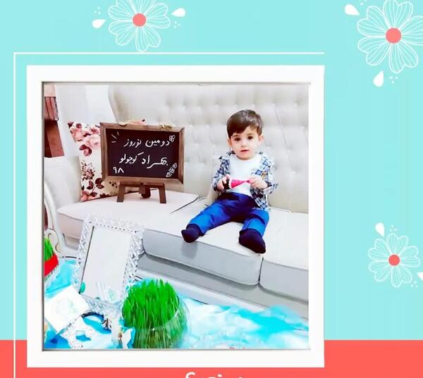 ایده عکس بهاری کودک