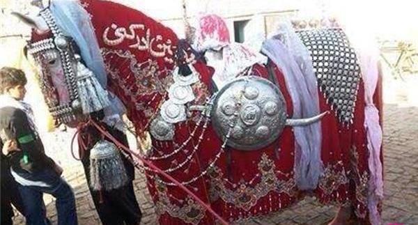 دانلود عکس امام حسین سوار بر اسب