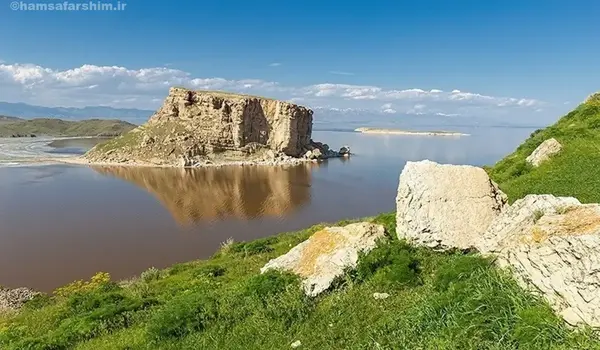 عکس از طبیعت دریاچه ارومیه