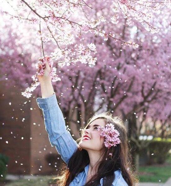 عکس زیبای بهاری دخترانه