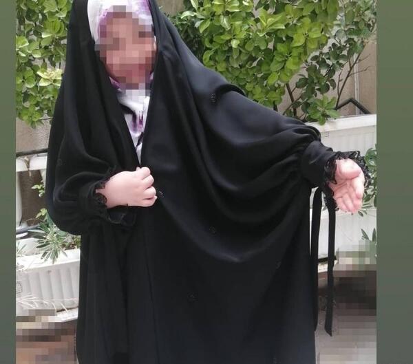 عکس چادر سیاه بچه گانه
