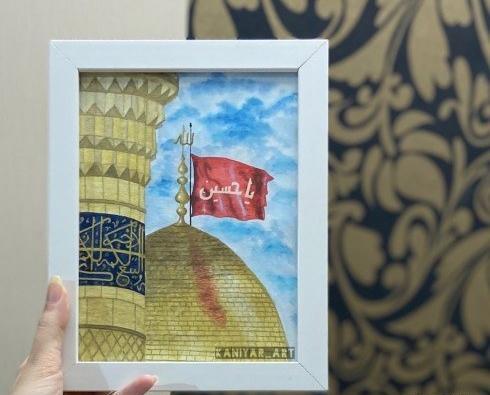 آموزش نقاشی عکس امام حسین