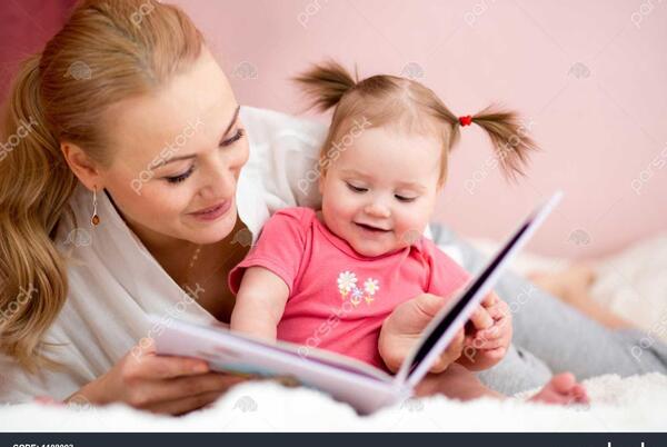 عکس دختر بچه و مادر