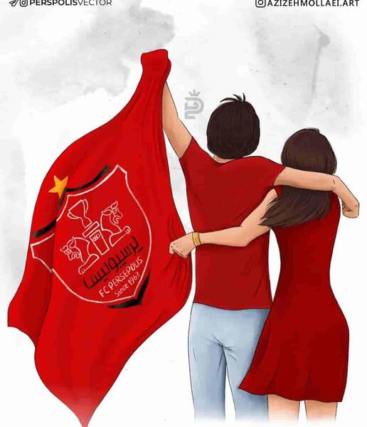 عکس پروفایل دخترونه پرسپولیسی بدون متن