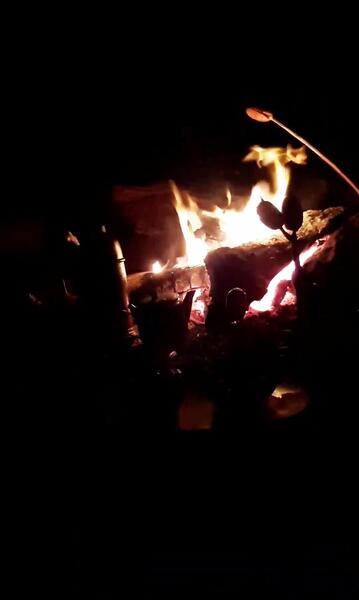 عکس اتش شب