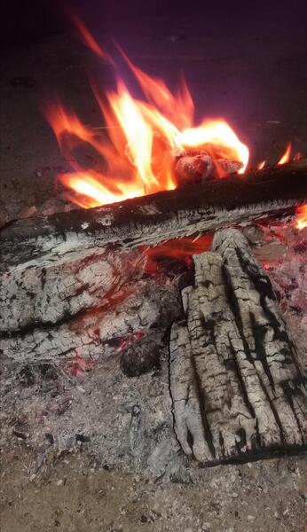 عکس اتش شب