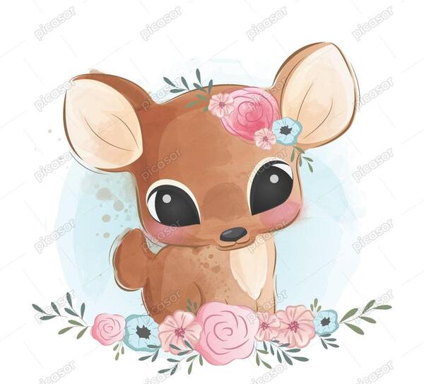 نقاشی عکس آهو کارتونی