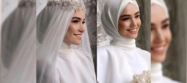 عکس عروس با حجاب زیبا