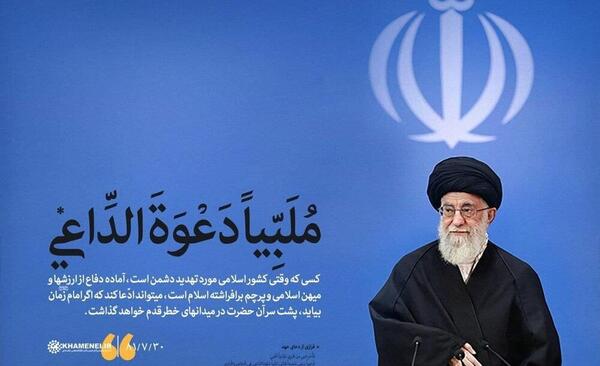 عکس امام زمان با رهبر