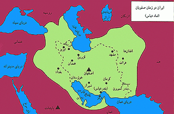 عکس از نقشه قدیم ایران