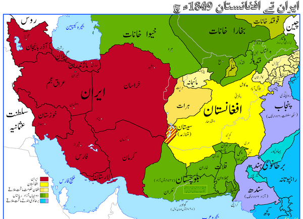 عکس از نقشه قدیم ایران