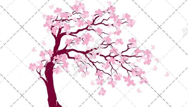 عکس درخت بهاری کارتونی