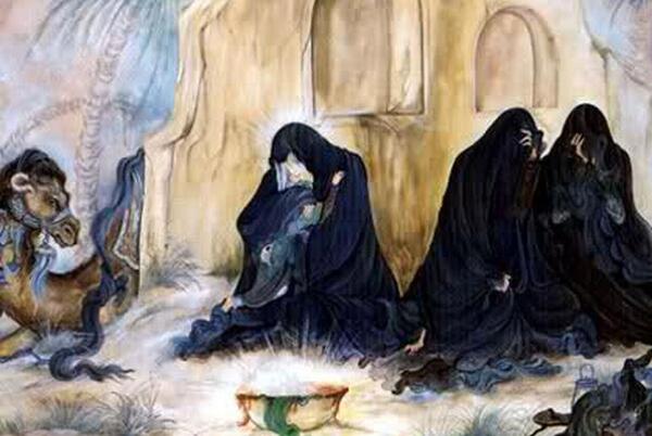 عکس امام حسین و حضرت رقیه