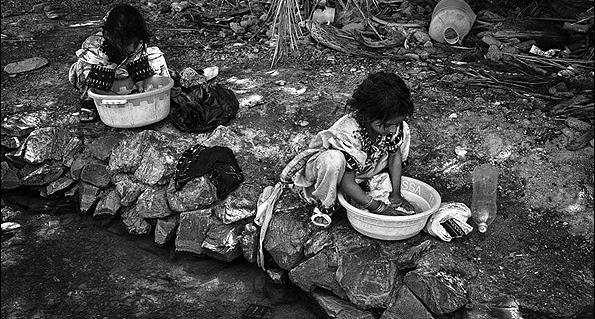 عکس بچه های فقیر تهران