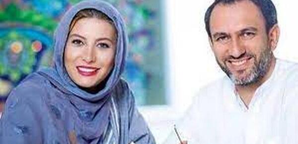 عکس بچه فریبا نادری و همسرش