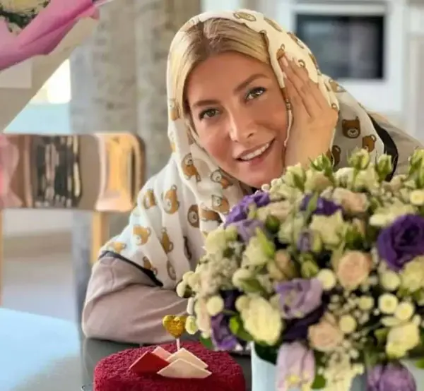 عکس بچه فریبا نادری و همسرش