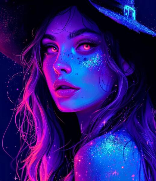 هنری عکس پروفایل گرافیکی دخترانه