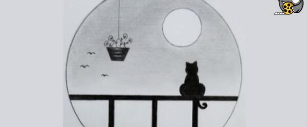 عکس چهره سیاه قلم ساده