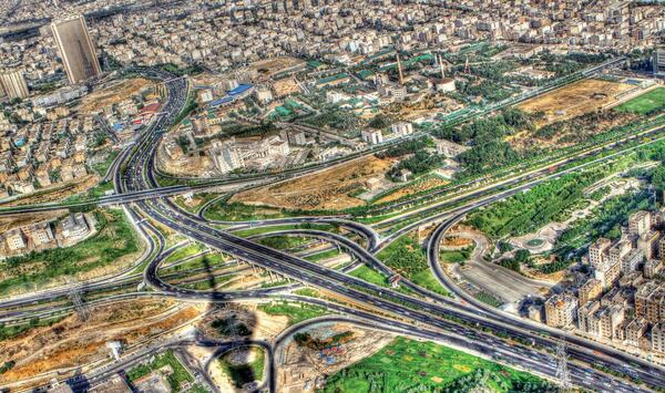 عکس از آسمان تهران