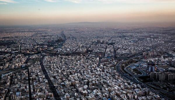 عکس از آسمان تهران