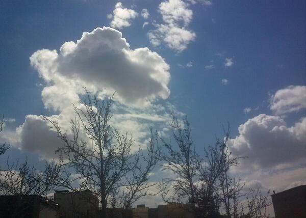 عکس از آسمان تهران