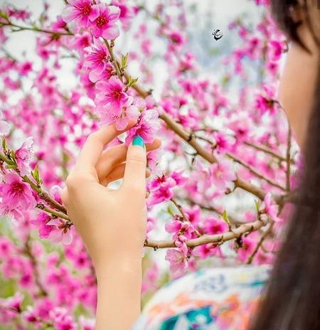 عکس دختر بهاری برای پروفایل