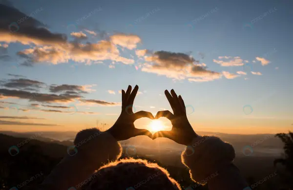 عکس آسمان قلبی