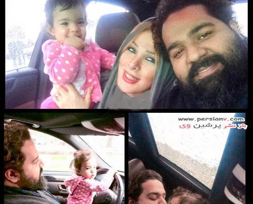 عکس علی صادقی و بچه هاش