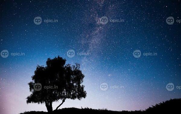 عکس منظره آسمان شب