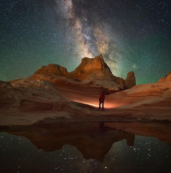 عکس زیبا از آسمان شب