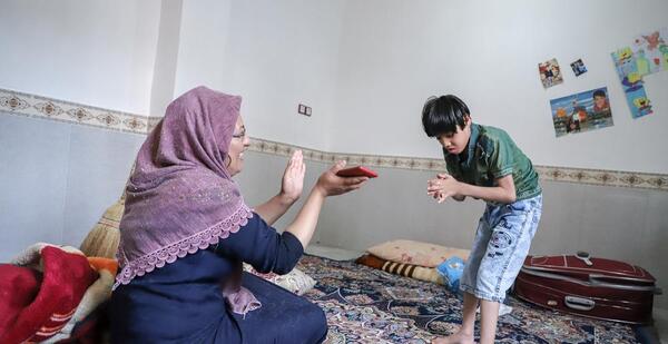 عکس بچه معلول