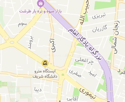 عکس دانشگاه امام علی تهران نقشه