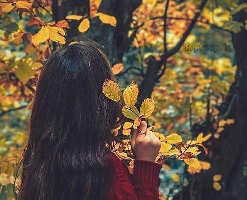 عکس پروفایل دختر پاییزی بدون متن