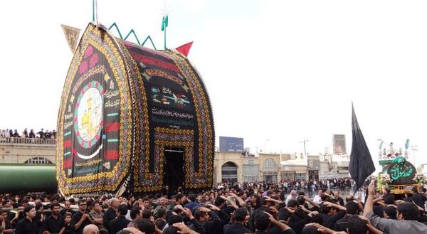 عکس سر امام حسین در یزد