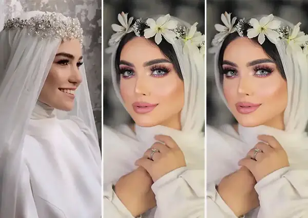 عکس ارایش با حجاب
