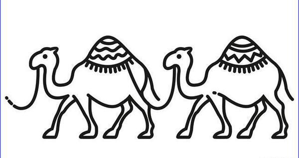 عکس نقاشی شتر بچه گانه