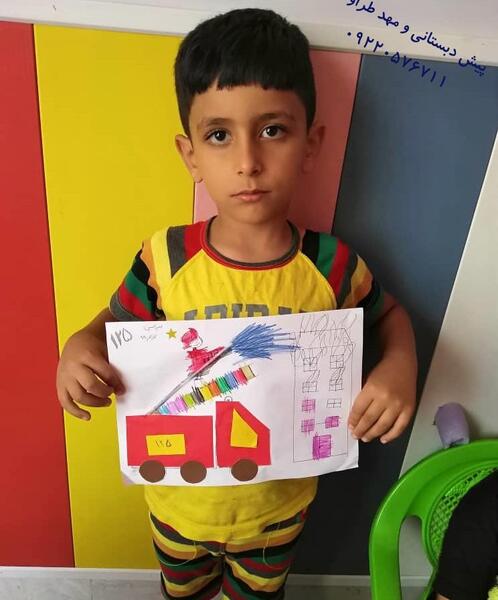 عکس کاردستی آتش نشانی
