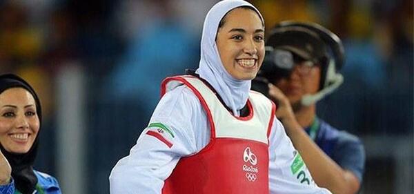 عکس با حجاب کیمیا علیزاده