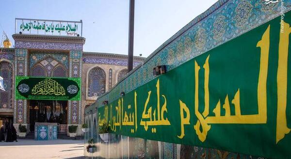 عکس حضرت زهرا و امام حسین